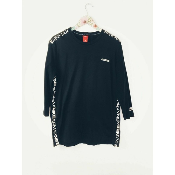 Nike Other - Nike Air Max Black Crew Neck Long Sleeve Top Large